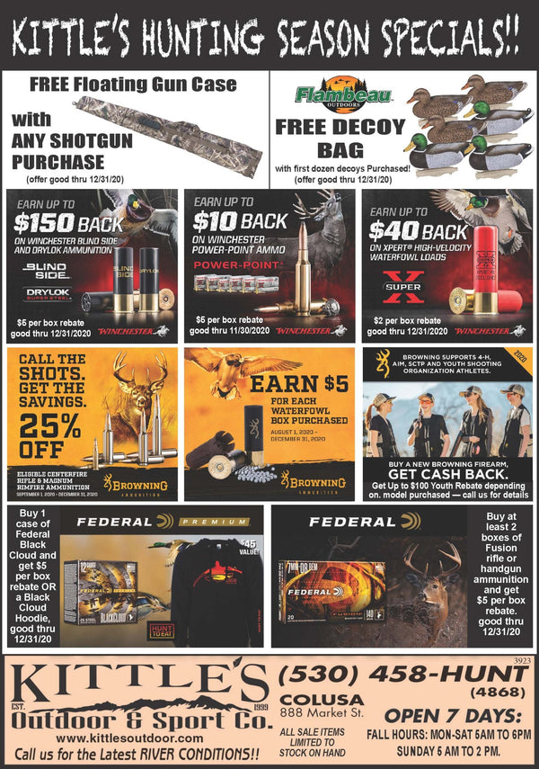 2020 Kittle’s Hunting Season Specials
