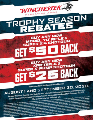 Winchester Trophy Season Rebate