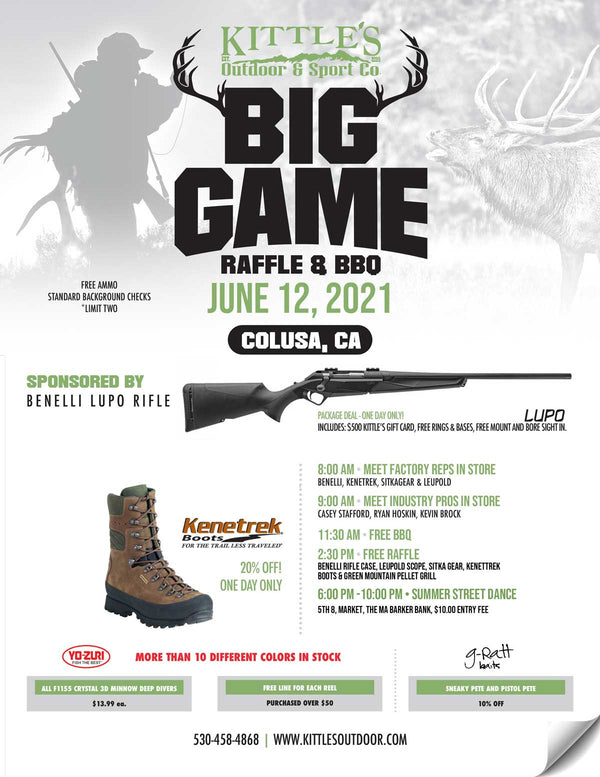 Big Game Raffle & BBQ on June 12th Preview