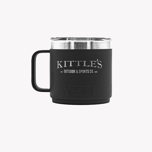 YETI travel mug with Kittle's Outdoor logo
