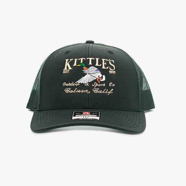 Kittle's Duck Hat Black With Black Mesh