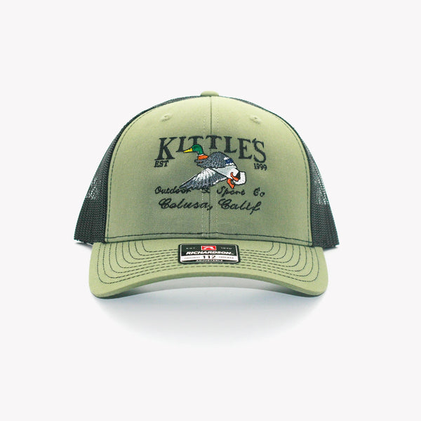 Kittle's Duck Hat Green With Black Mesh