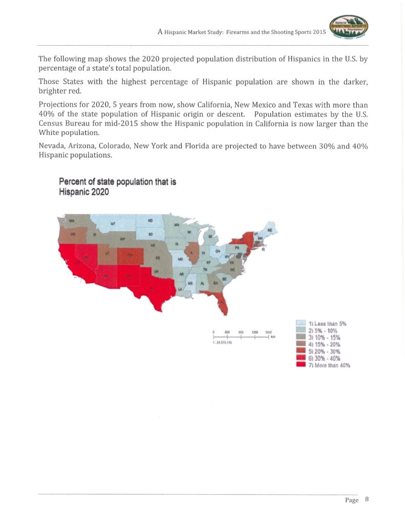 NSSF Hispanic market population study